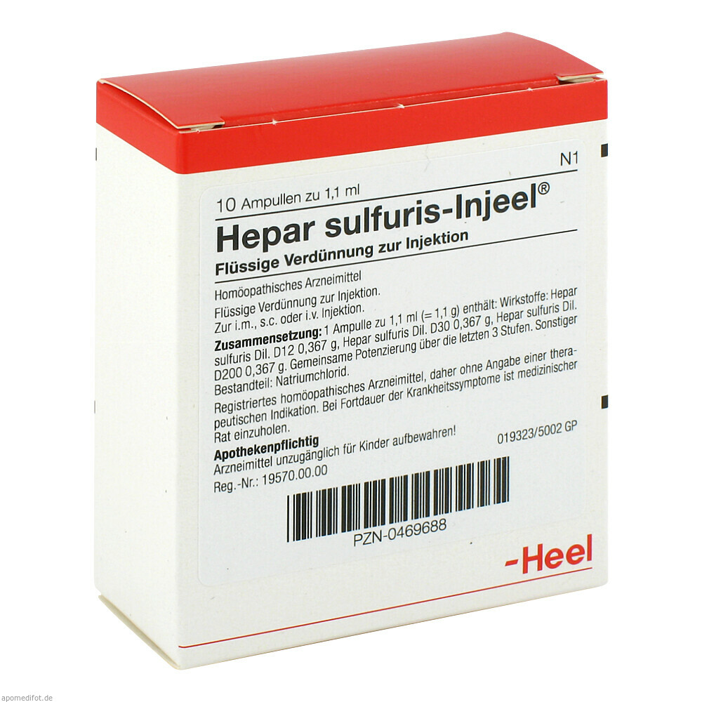 HEPAR SULF INJ 10St (HEEL)