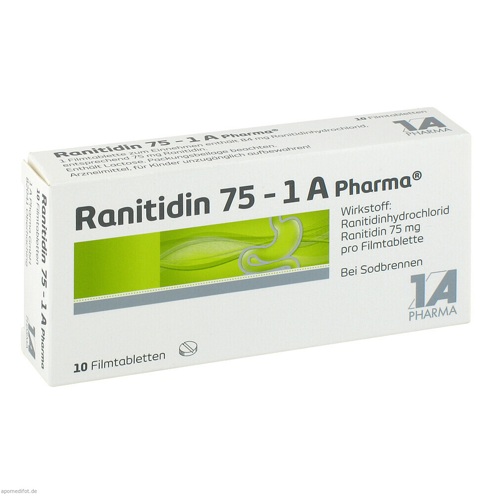 RANITIDIN 75 1A PHARMA 10St (1A PHARMA)