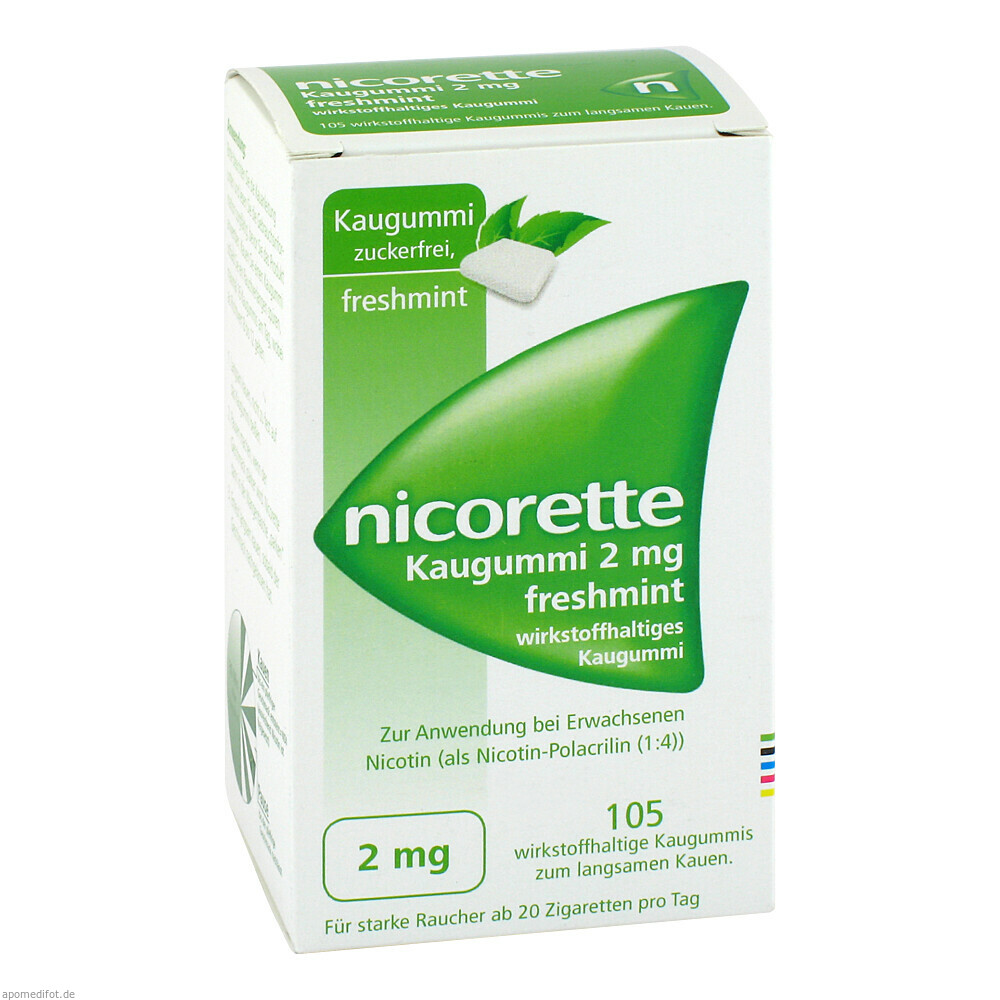 NICORETTE 2MG FRESHMIN KGU 105St (EURIMPHARM ARZNEIM.)