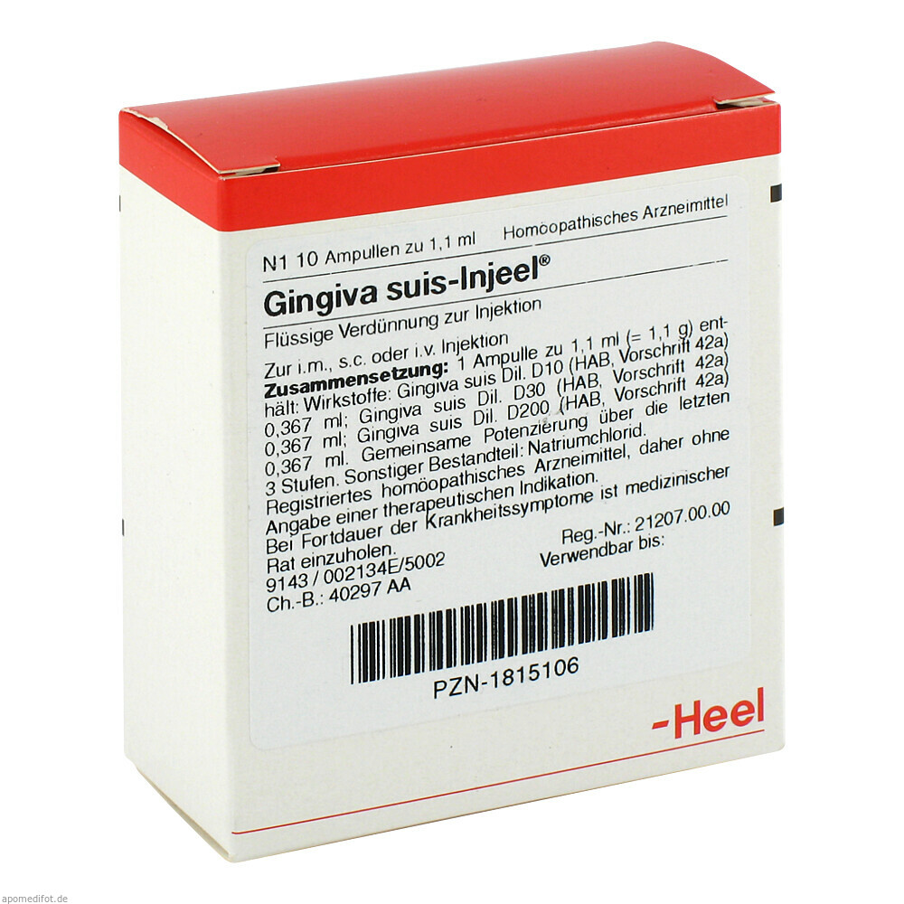 GINGIVA SUIS INJ OR 10St (HEEL)