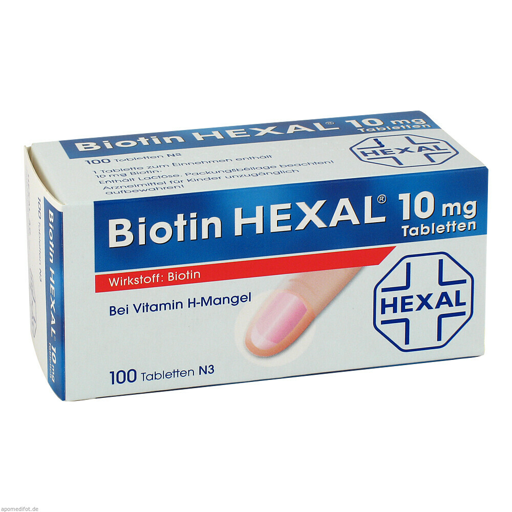 BIOTIN HEXAL 10MG 100St (HEXAL)