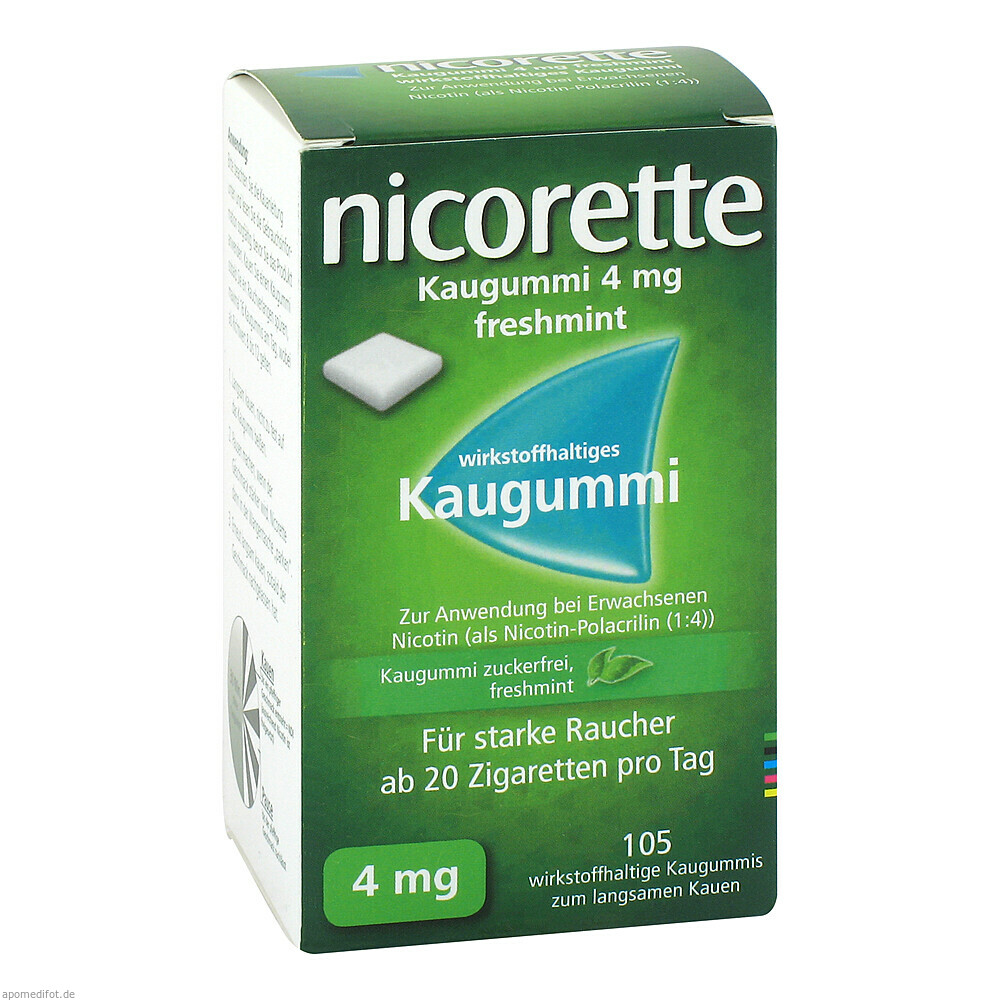 NICORETTE KAUGUM 4MG FRESH 105St (EURIMPHARM ARZNEIM.)