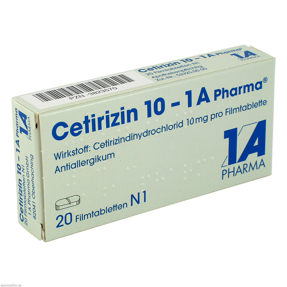 CETIRIZIN 10 1A PHARMA 20St (1A PHARMA)