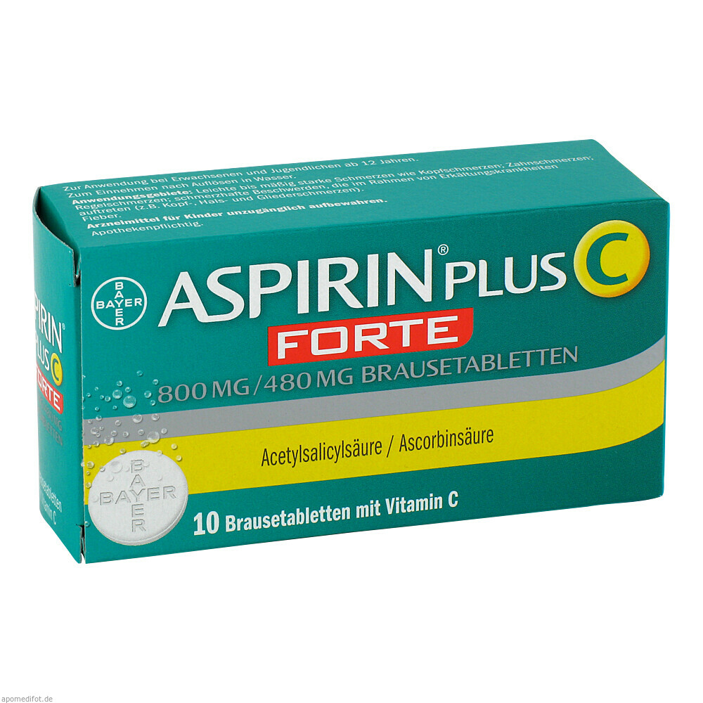 ASPIRIN PLUS C F 800/480MG 10St (BAYER SELBSTMED)