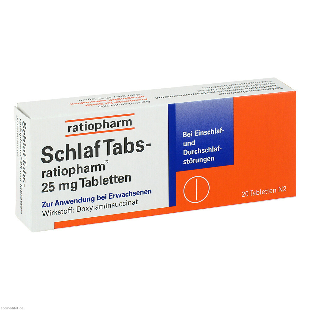 SCHLAF TABS RATIO 25MG TAB 20St (RATIOPHARM)