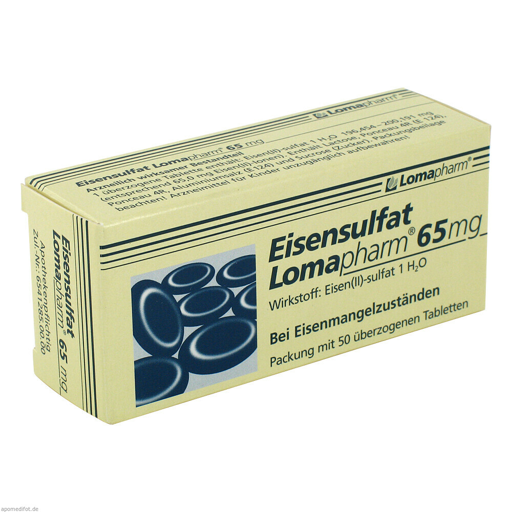 EISENSULFAT LOMAPHARM 65MG 50St (LOMAPHARM)