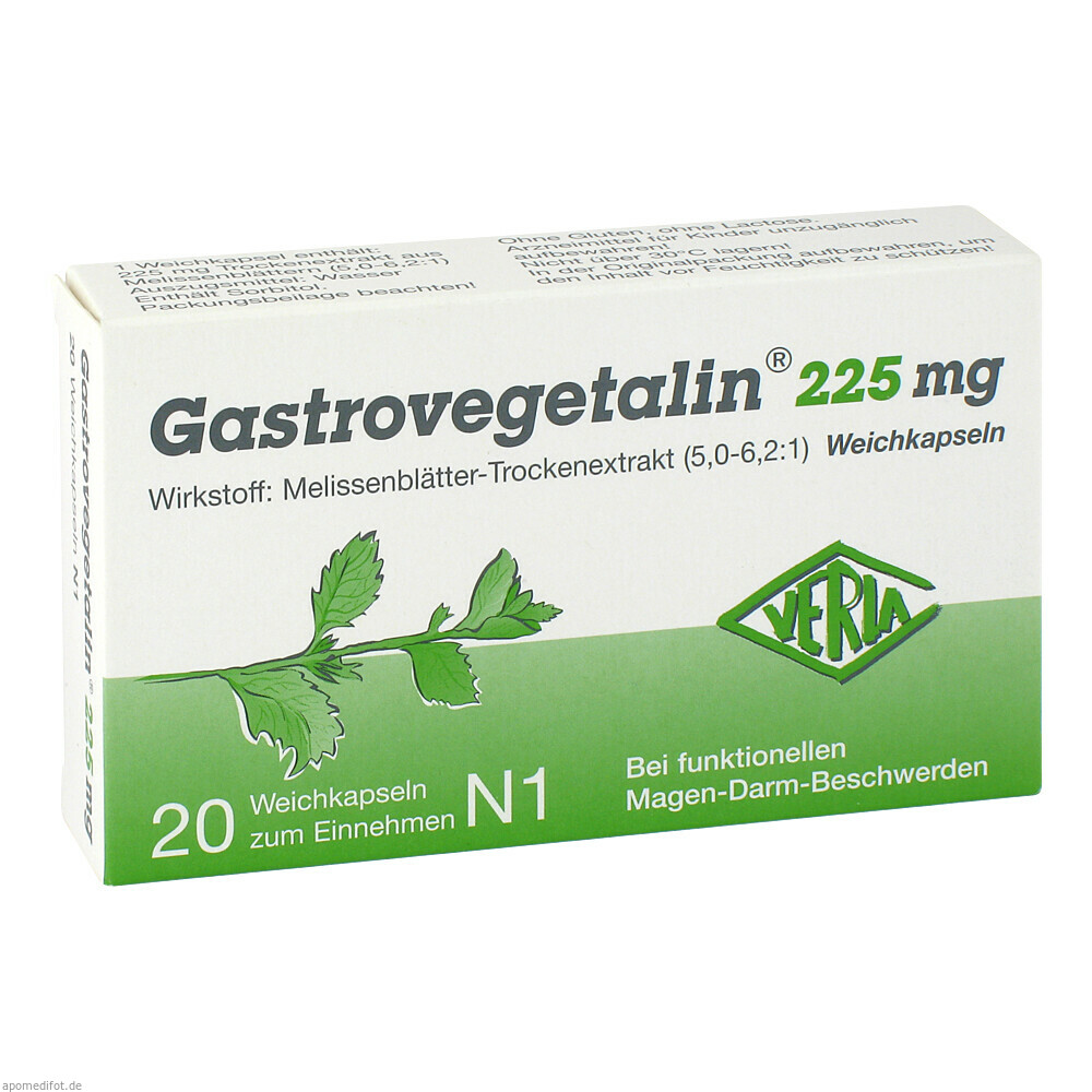 GASTROVEGETALIN 225MG 20St (VERLA)