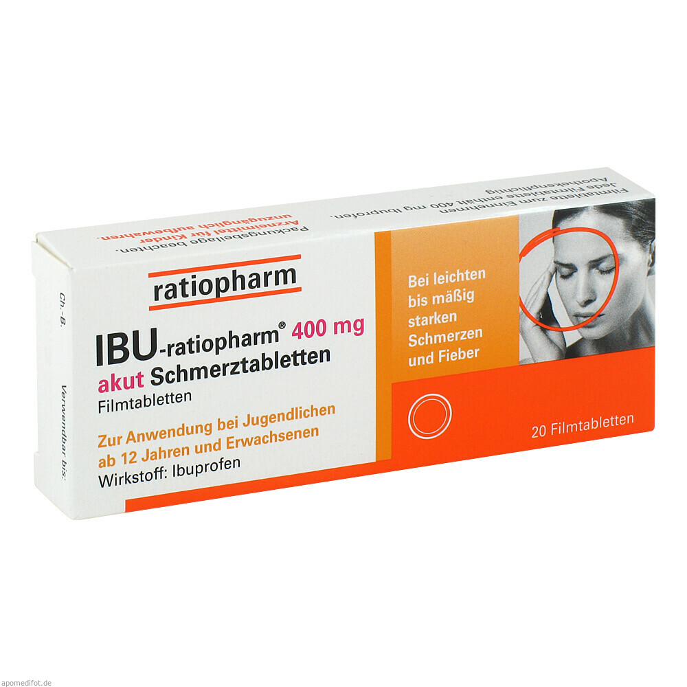 IBU RATIOPHARM 400MG AKUT 20St (RATIOPHARM)