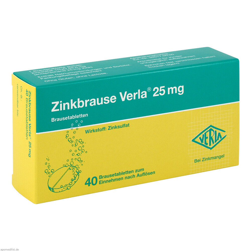 ZINKBRAUSE VERLA 25MG 40St (VERLA)