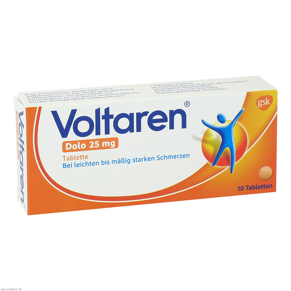 VOLTAREN DOLO 25MG 10St (GSK OTC MEDICINES)