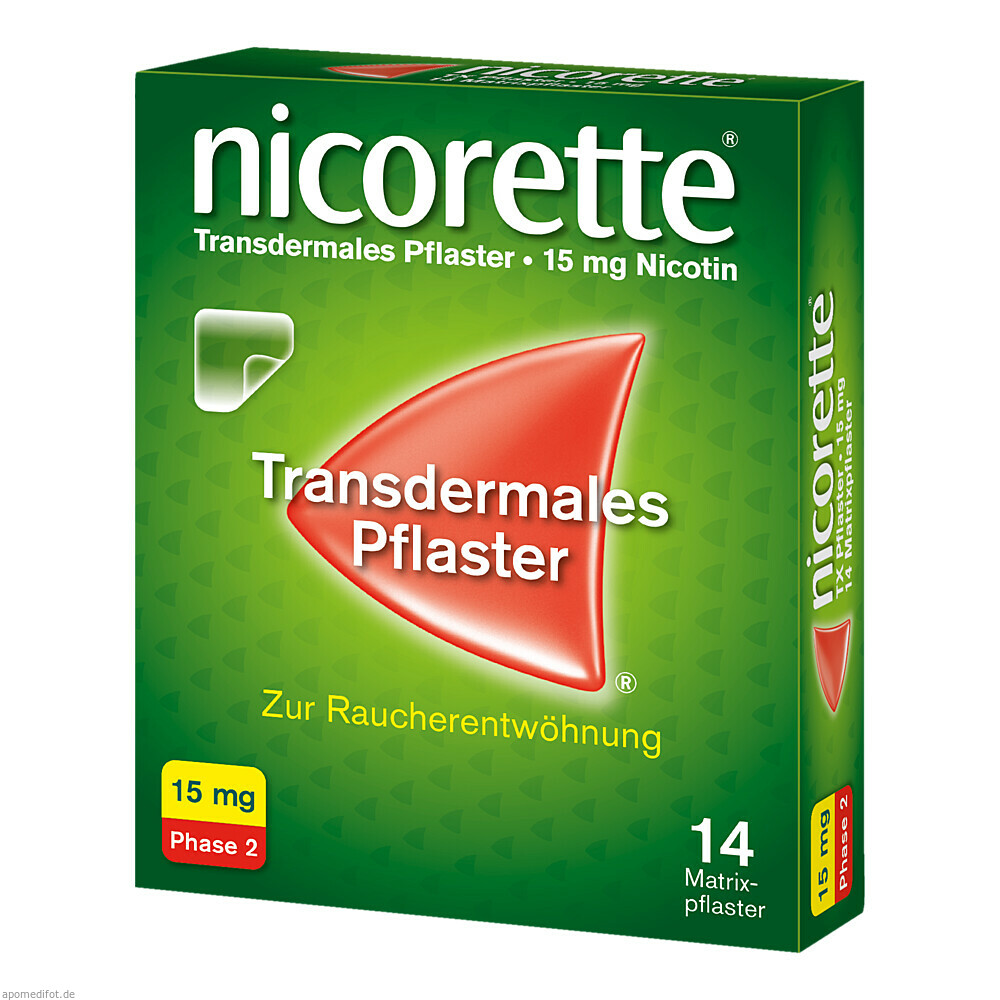 NICORETTE TX PFLASTER 15MG 14St (JOHNSON & JOHNS. OTC)