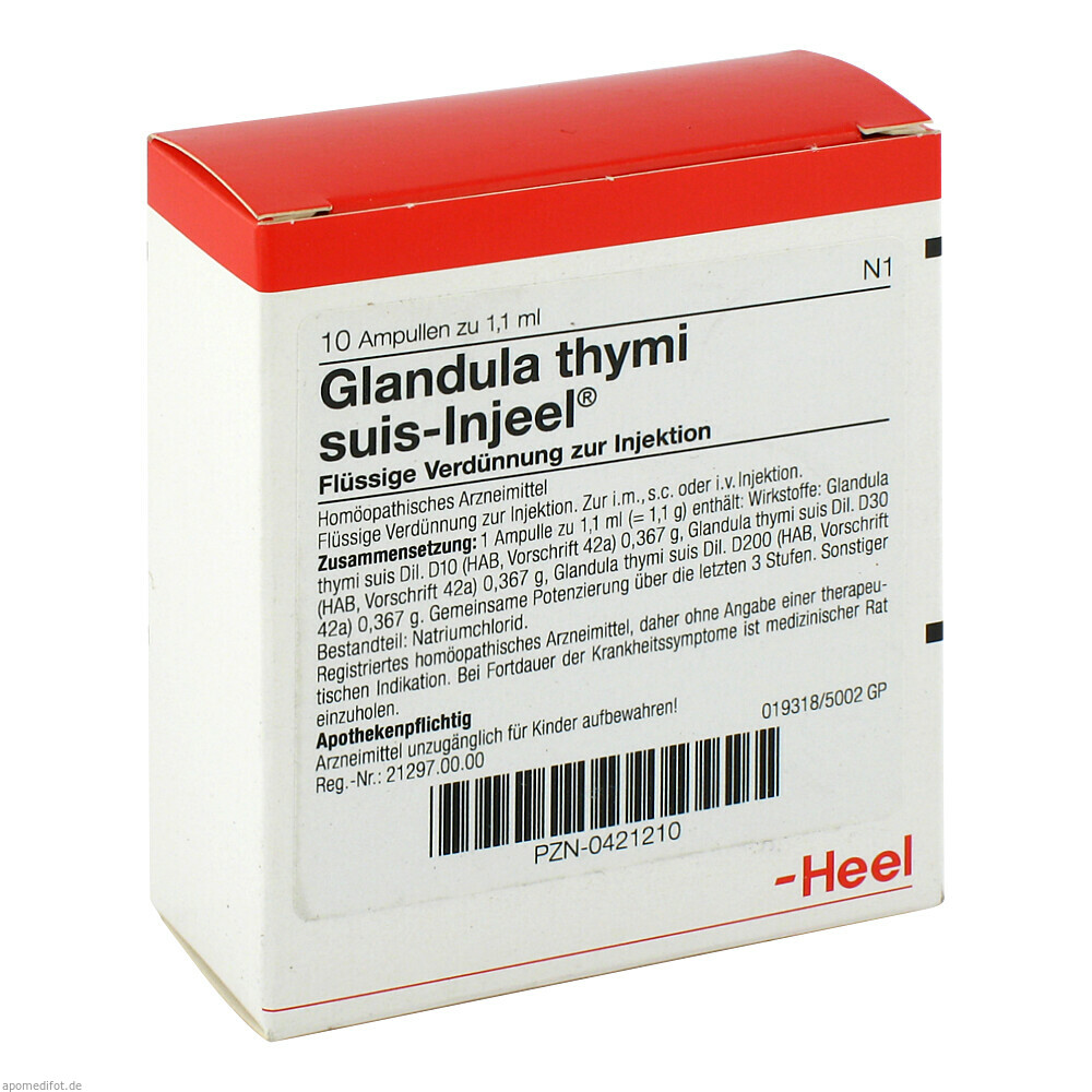 GLANDULA THYM SUI INJ O 10St (HEEL)