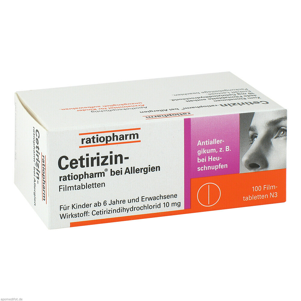 CETIRIZIN RATIOPHARM 10MG 100St (RATIOPHARM)