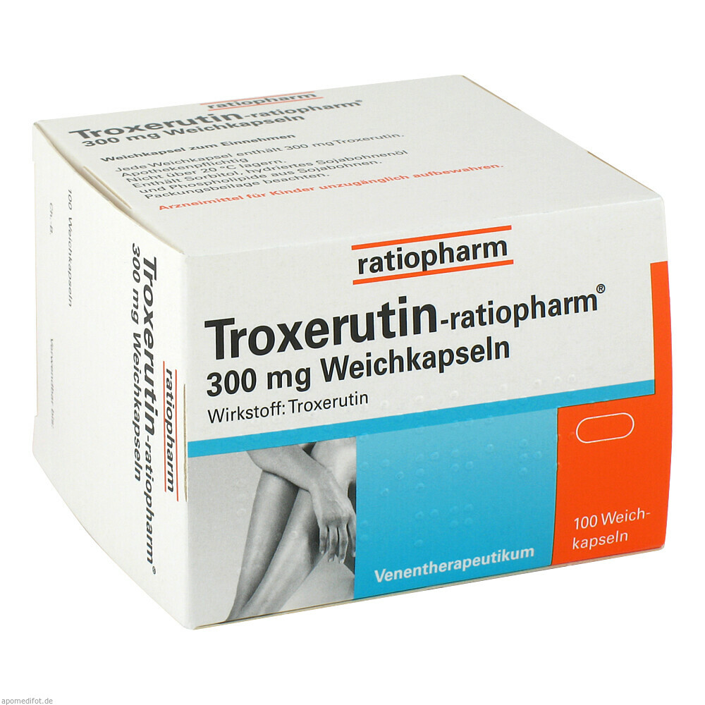 TROXERUTIN RAT 300MG WEICH 100St (RATIOPHARM)