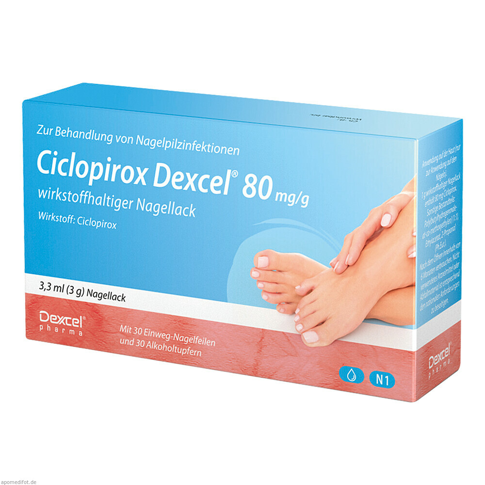 CICLOPIROX DEXCEL 80 MG/G 3.3ml (DEXCEL)