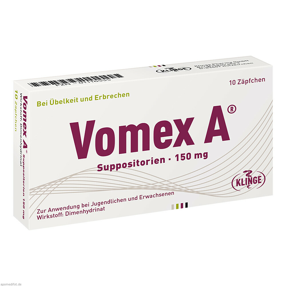 VOMEX A 150MG 10St (KLINGE PHARMA)