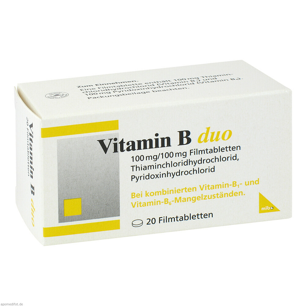 VITAMIN B DUO 20St (MIBE)