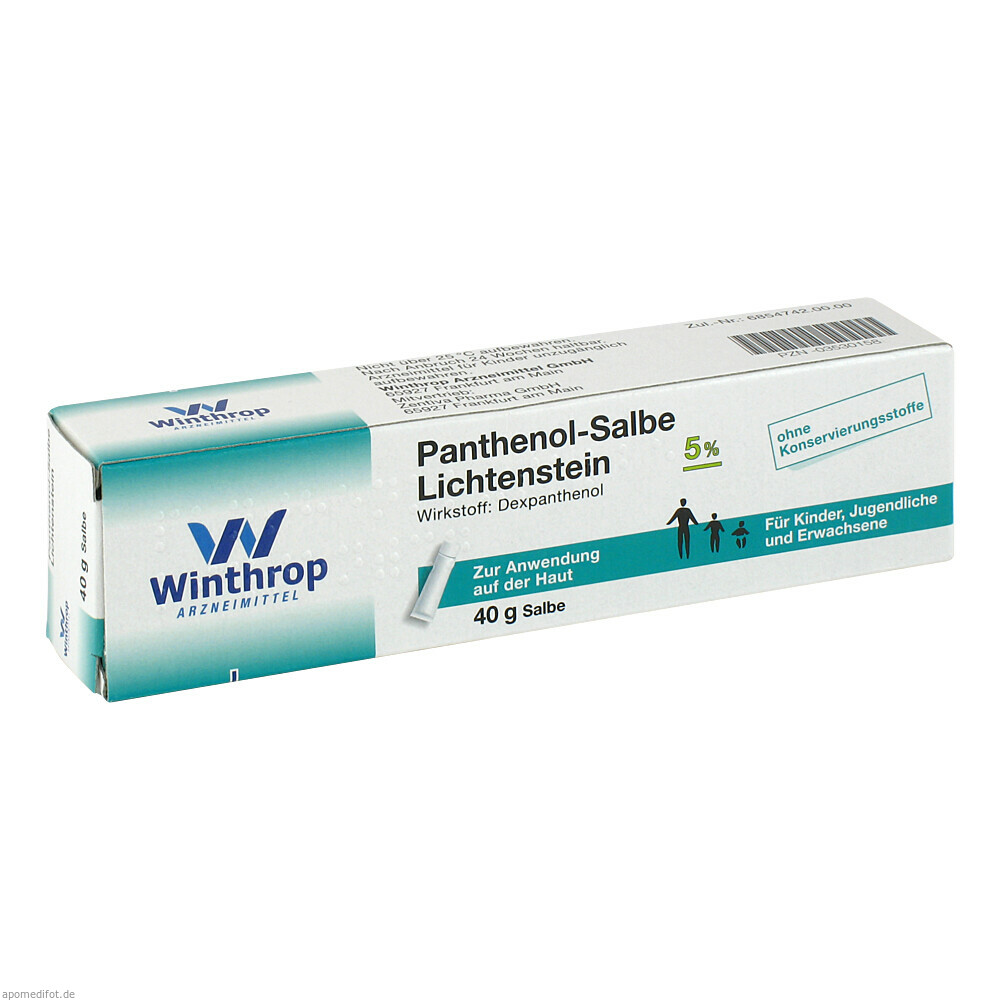 PANTHENOL 5% LICHTENST 40g (ZENTIVA PHARMA)