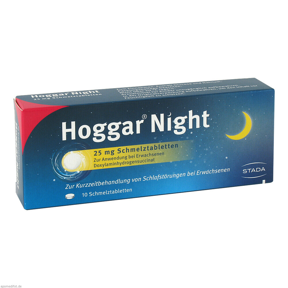 HOGGAR NIGHT 25MG SMT 10St (STADA CONSUMER HEALTH)