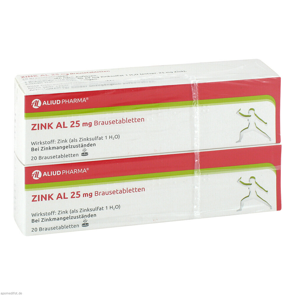 ZINK AL 25MG BRAUSETABL 40St (ALIUD PHARMA GMBH)