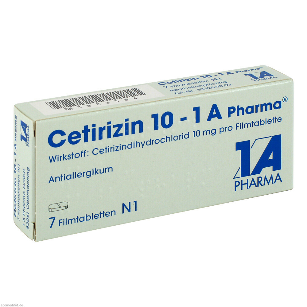 CETIRIZIN 10 1A PHARMA 7St (1A PHARMA)