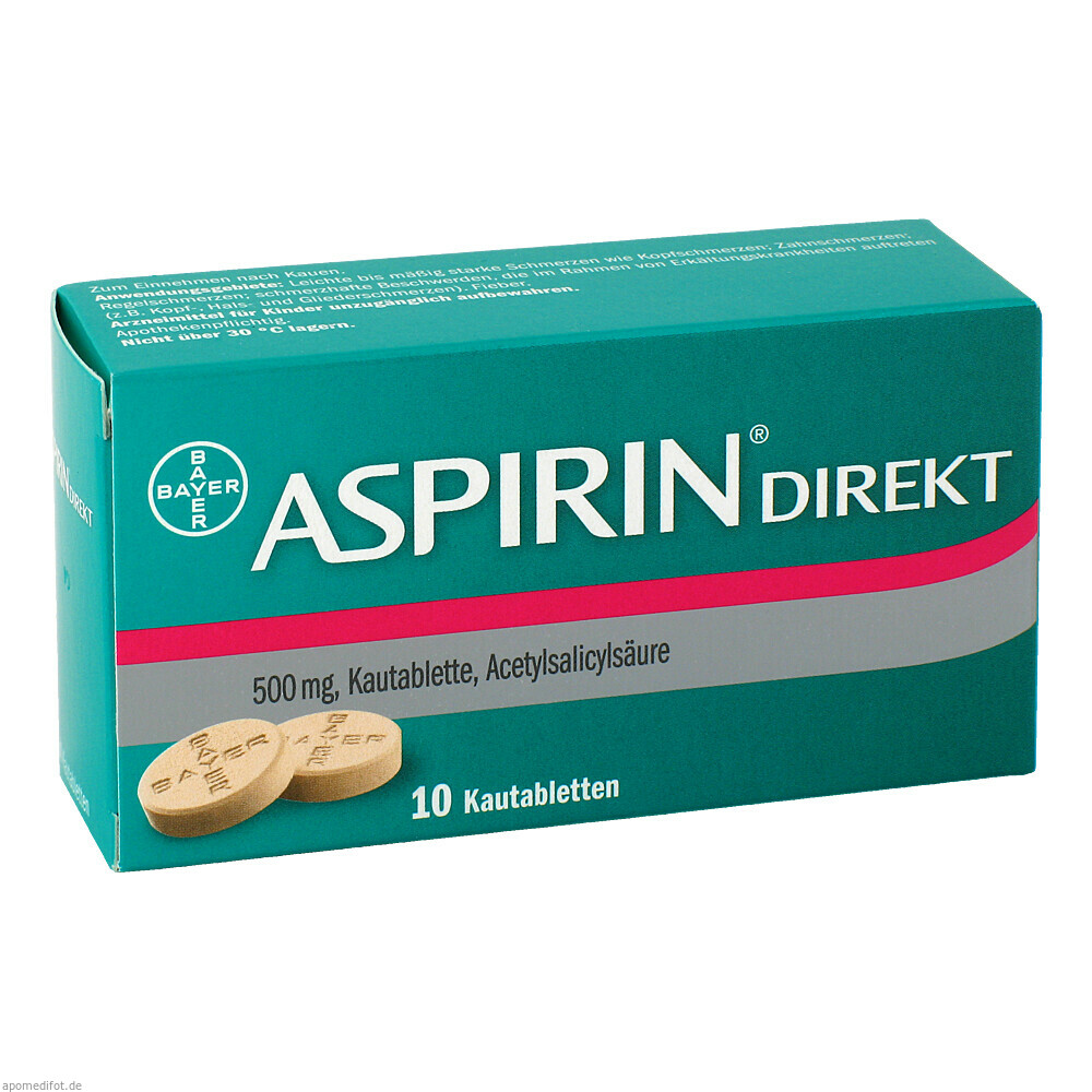 ASPIRIN DIREKT 10St (BAYER SELBSTMED)