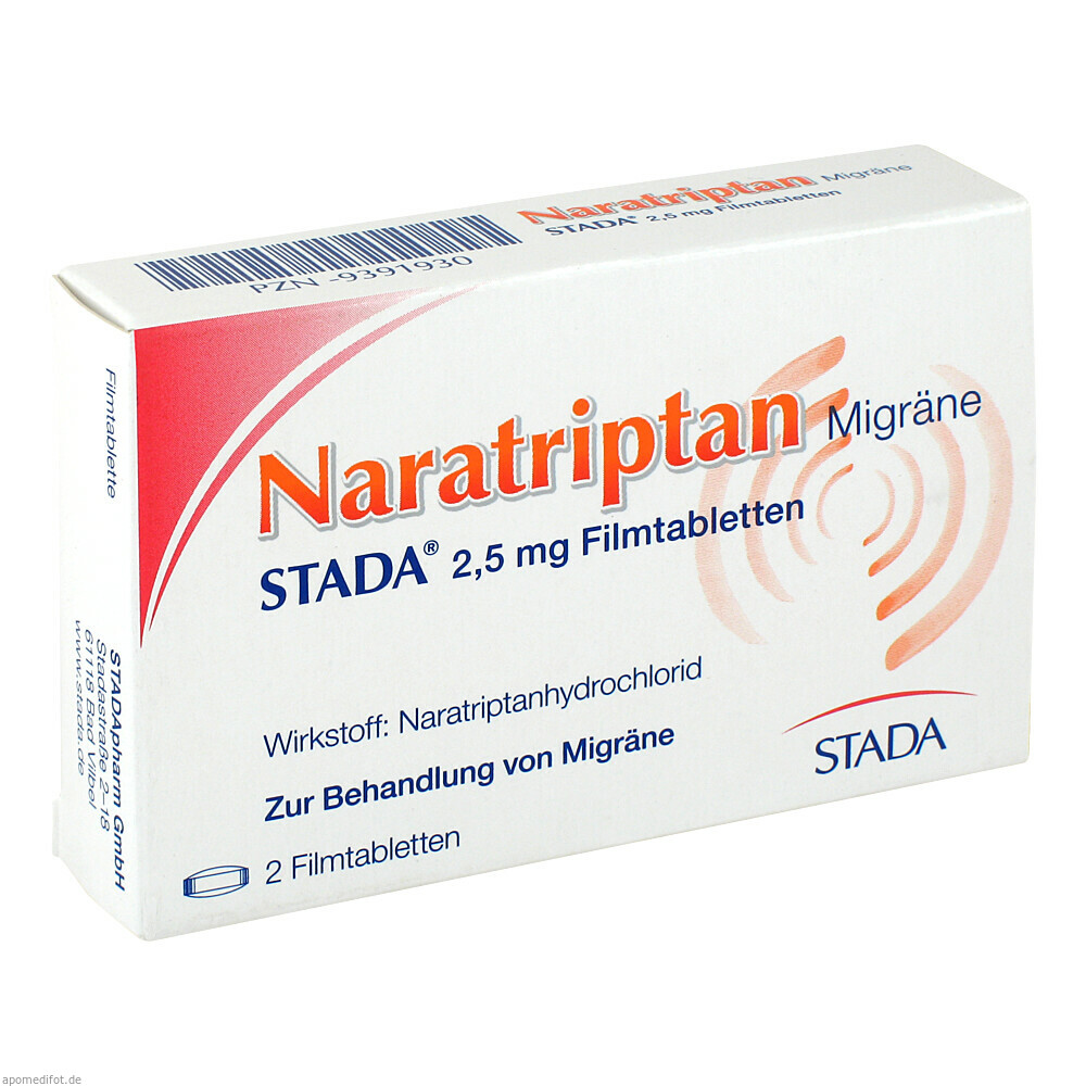 NARATRIPTAN MIGR STADA 2.5 2St (STADA CONSUMER HEALTH)