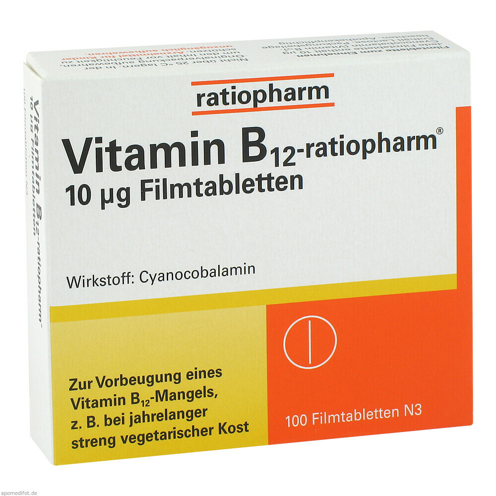 VITAMIN B12 RATIO 10UG FTA 100St (RATIOPHARM)