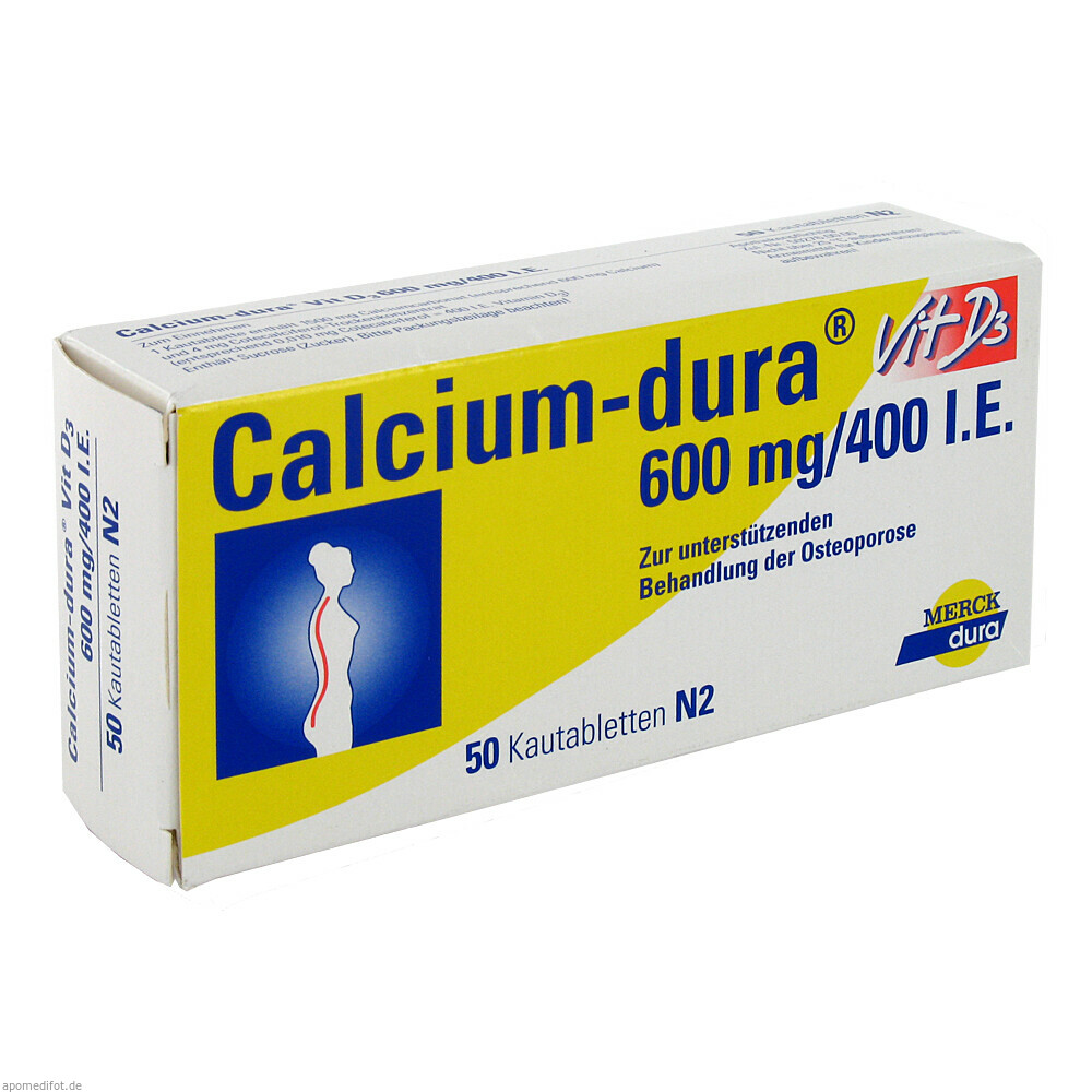 CALCIUM DURA VIT D3 600MG 50St (VIATRIS HEALTHCARE)