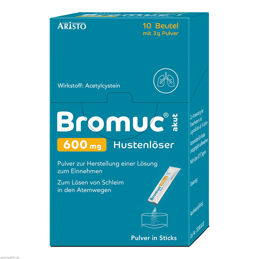 BROMUC AKUT 600MG 10St (ARISTO PHARMA)