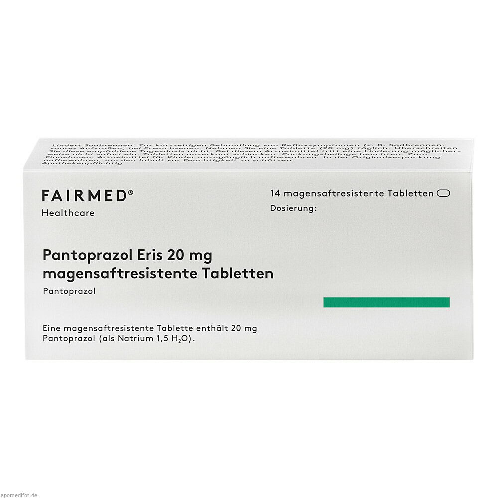 PANTOPRAZOL ERIS 20 MG 14St (FAIRMED HEALTHCARE)