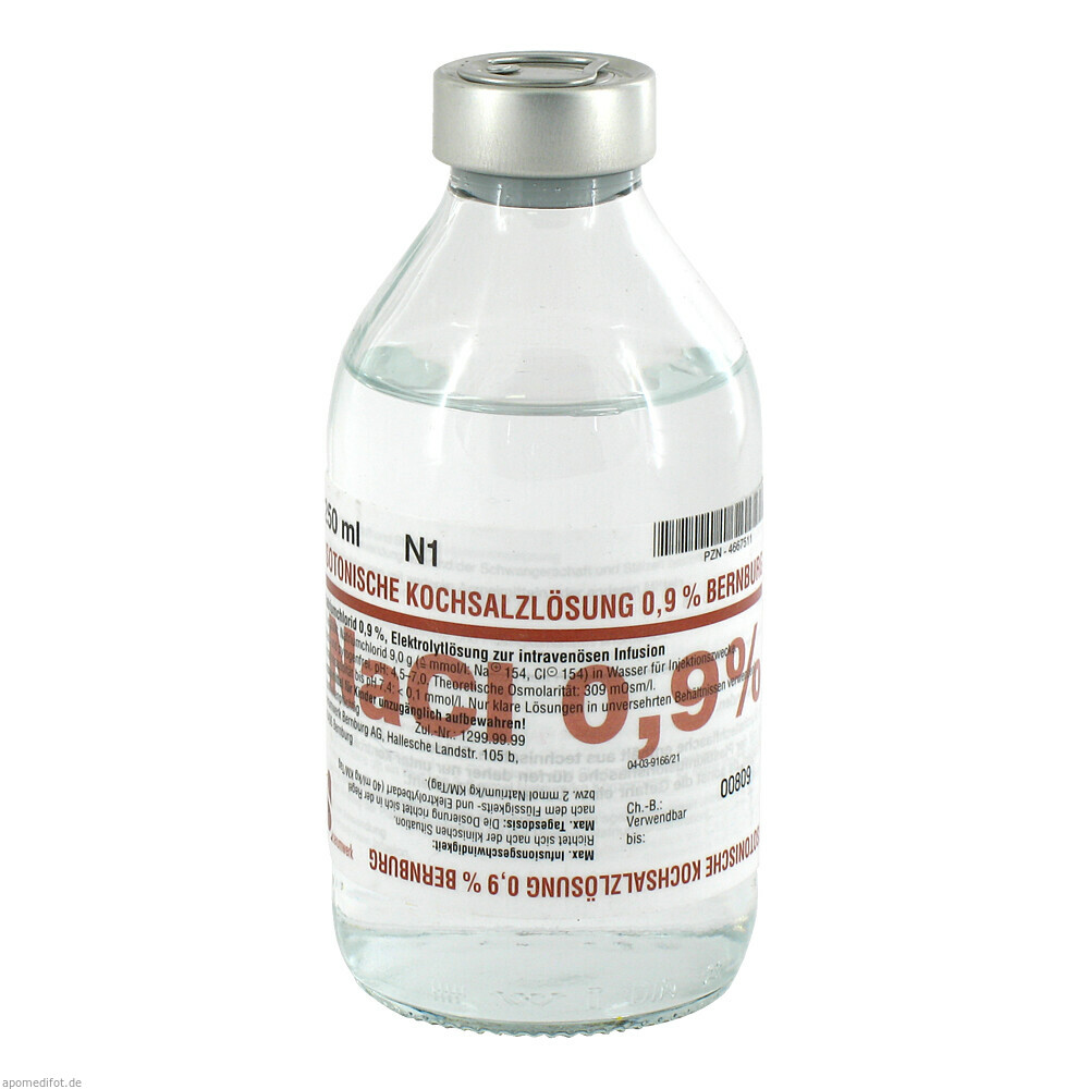 ISOTONISCHE KOCHSALZ 0.9% 250ml (BURG PHARMA)