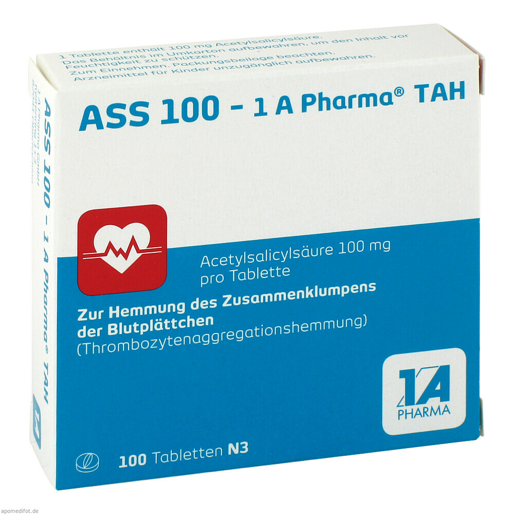 ASS 100 1A PHARMA TAH 100St (1A PHARMA)