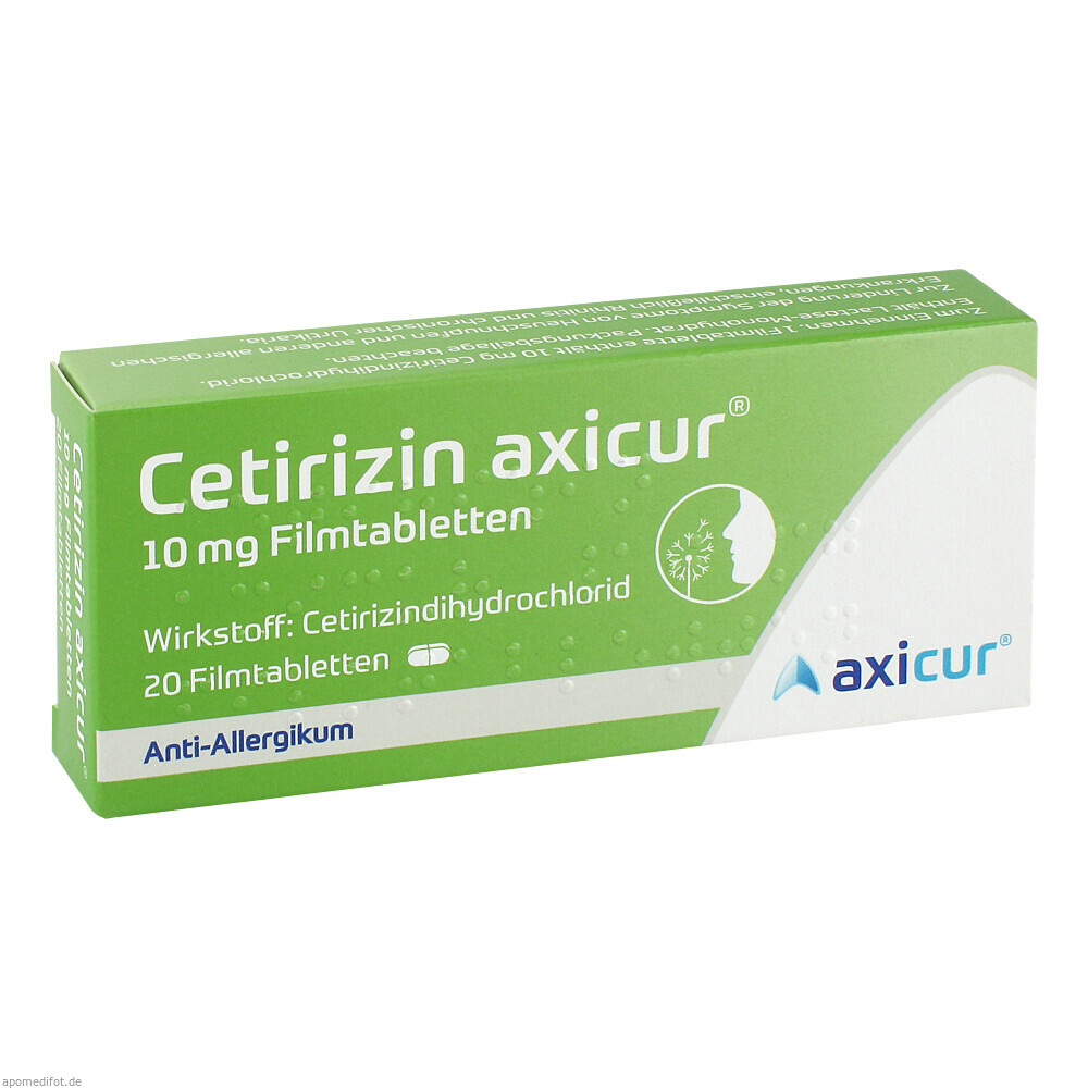 CETIRIZIN AXICUR 10MG 20St (AXICORP PHARMA GB AXIC)