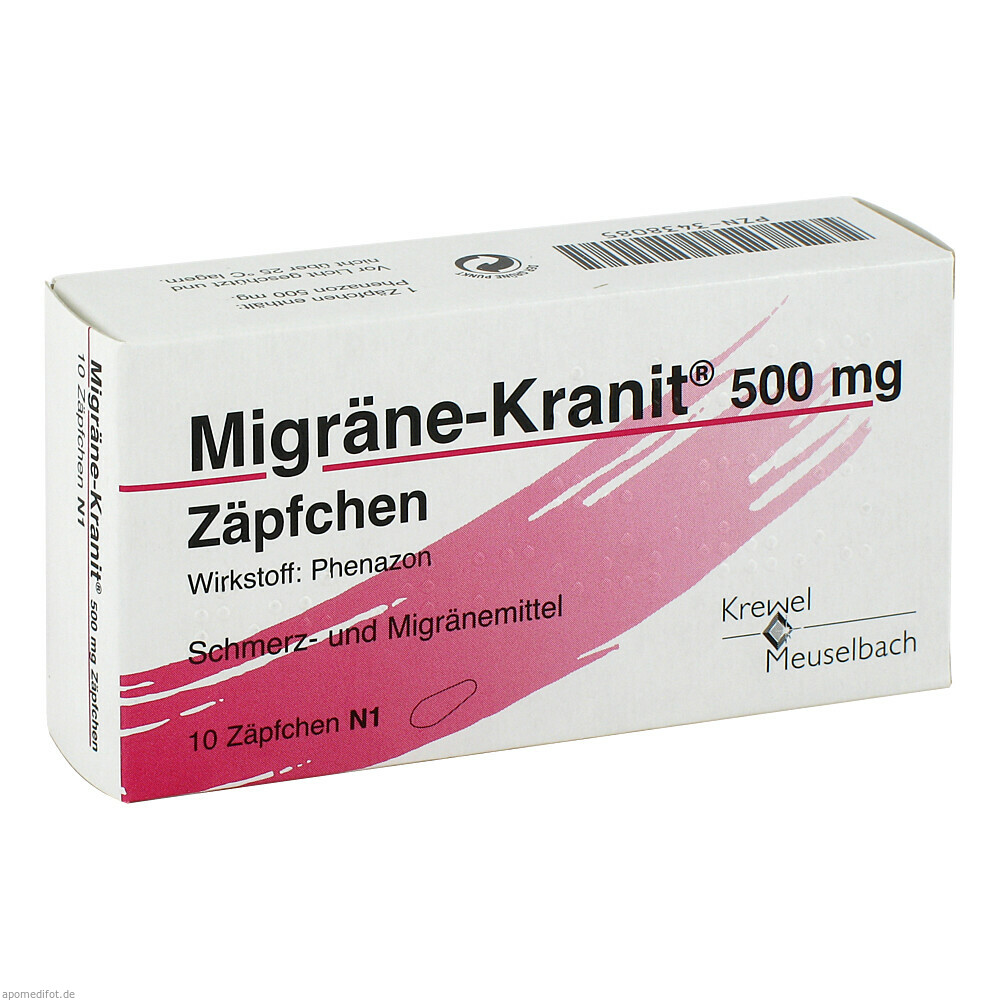 MIGRAENE KRANIT 500MG ZAEP 10St (HERMES)