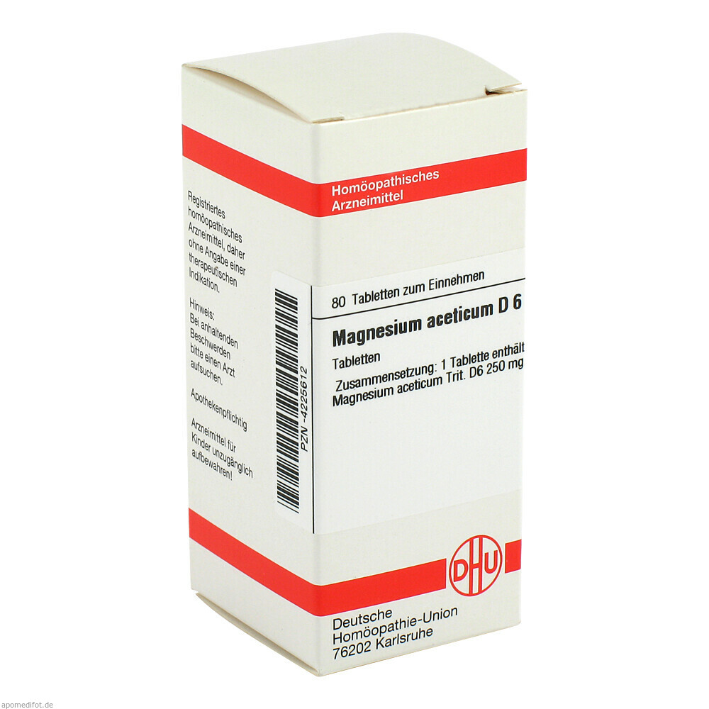 MAGNESIUM ACET D 6 80St (DHU)