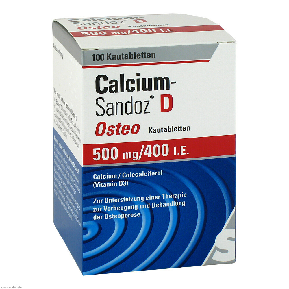 CALCIUM SANDOZ D OSTEO 400 100St (HEXAL)