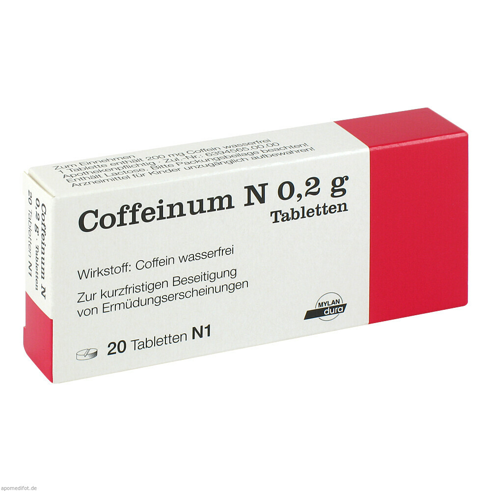 COFFEINUM N 0.2G 20St (VIATRIS HEALTHCARE)