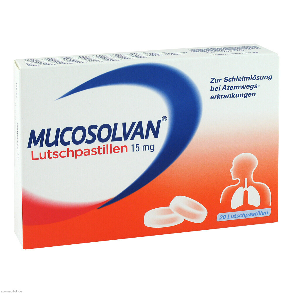 MUCOSOLVAN LUTSCHPASTILLEN 20St (A. NATTERMANN & CIE)