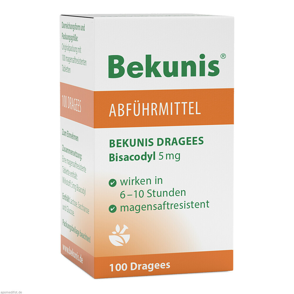 BEKUNIS DRA BISACODYL 5MG 100St (HANSA NATURHEILMITTE)