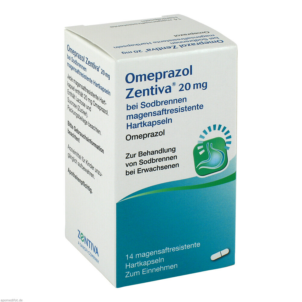 OMEPRAZOL ZENTIVA 20MG SOD 14St (ZENTIVA PHARMA)