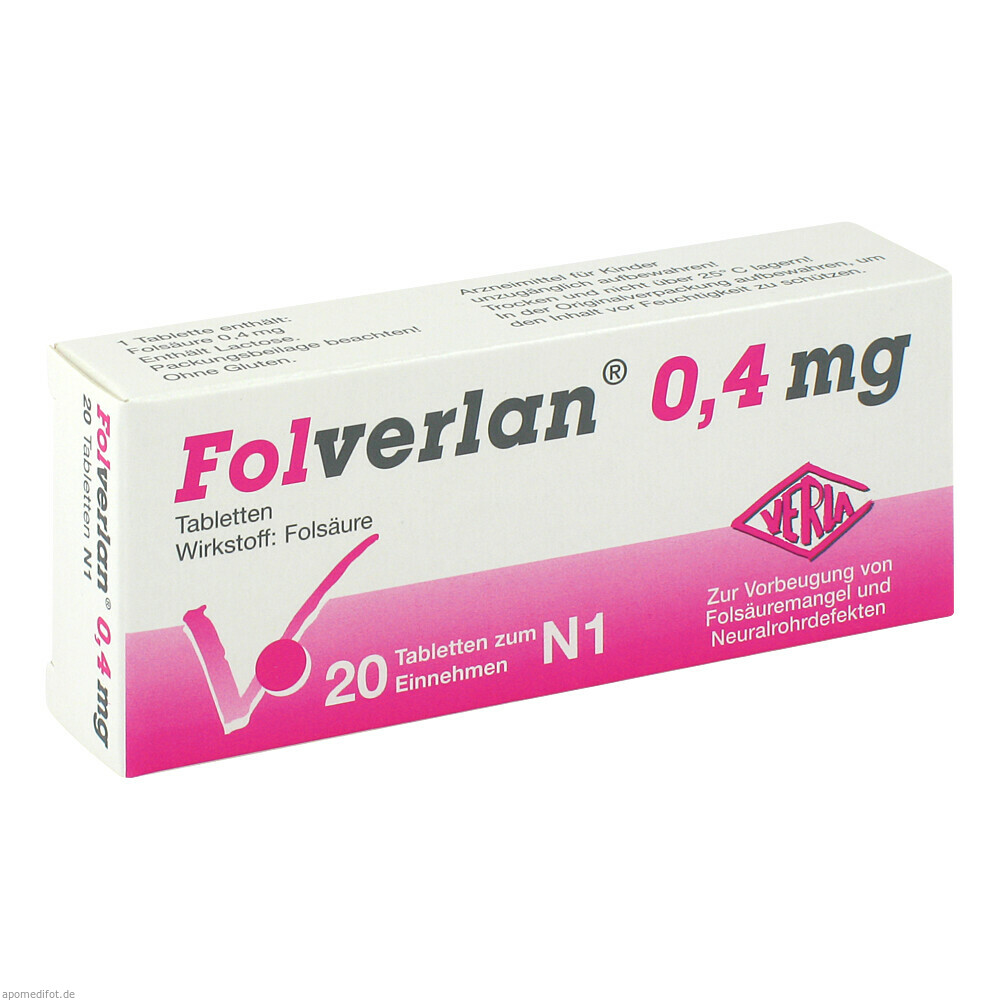 FOLVERLAN 0.4MG 20St (VERLA)