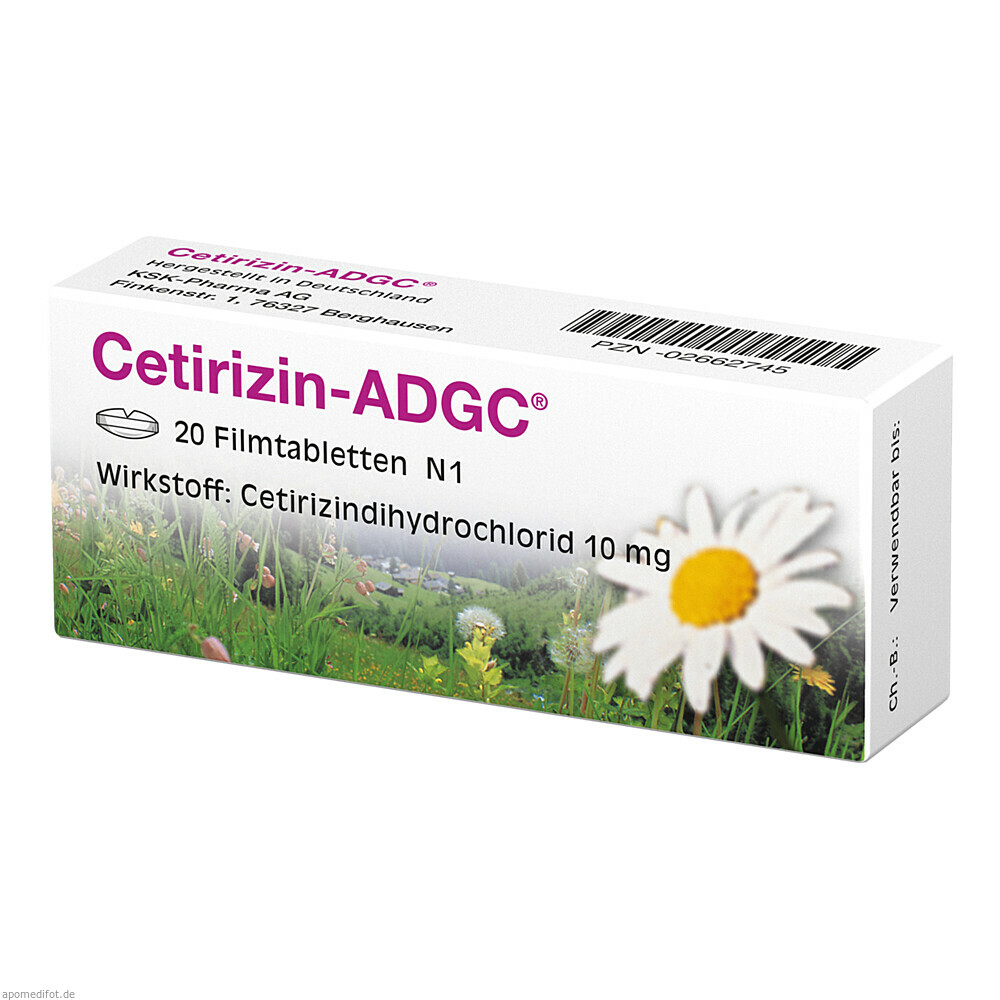 CETIRIZIN ADGC 20St (ZENTIVA PHARMA)