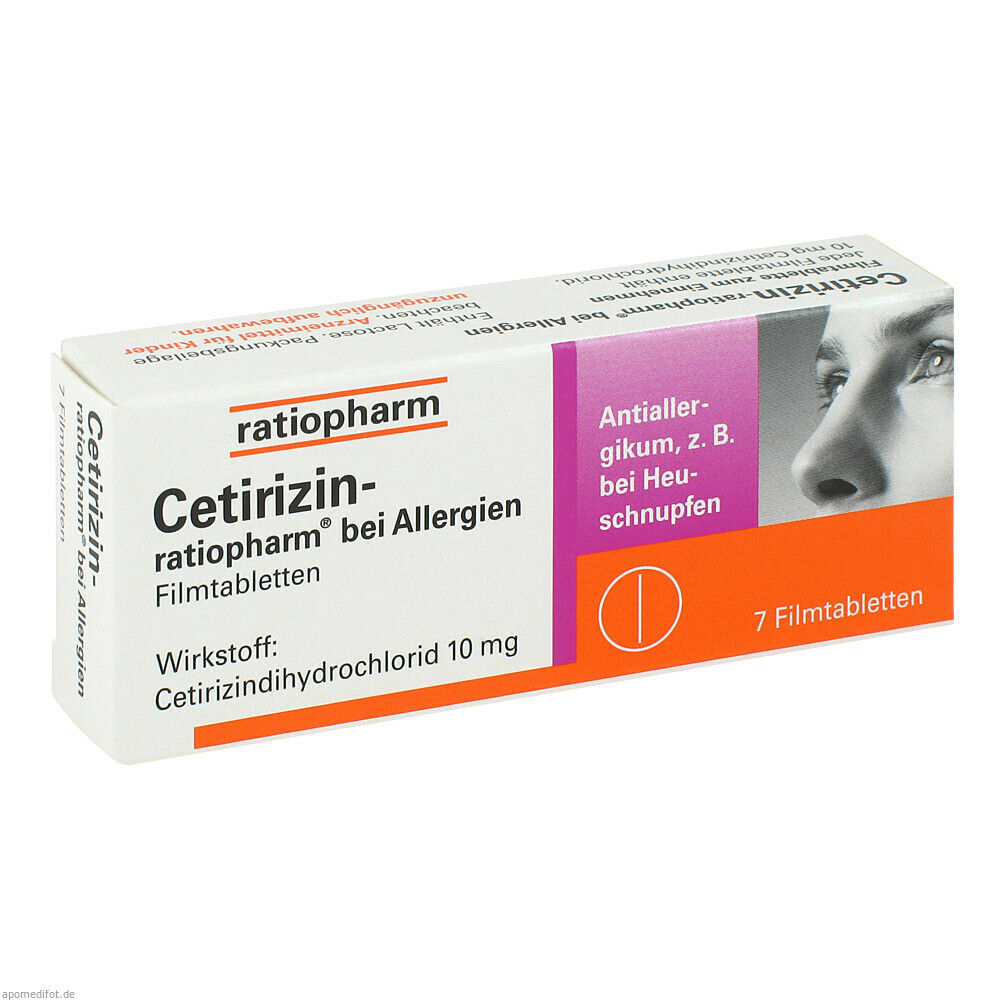 CETIRIZIN RATIOPHARM 10MG 7St (RATIOPHARM)