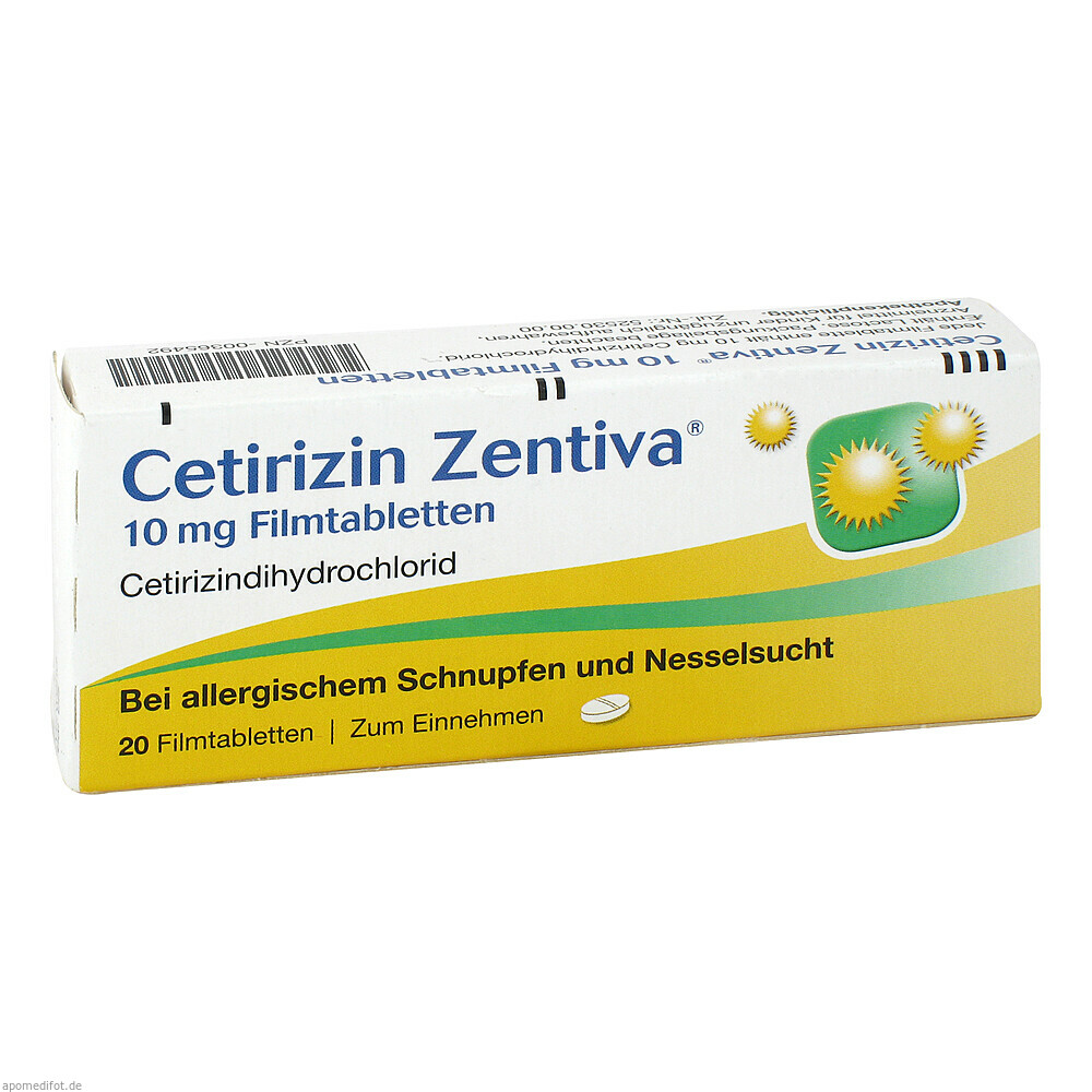 CETIRIZINZENTIVA 10MG FTA 20St (ZENTIVA PHARMA)