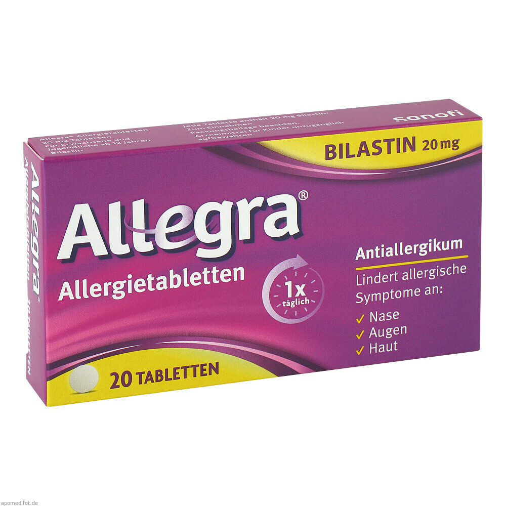 ALLEGRA ALLERGIETAB 20MG 20St (A. NATTERMANN & CIE)