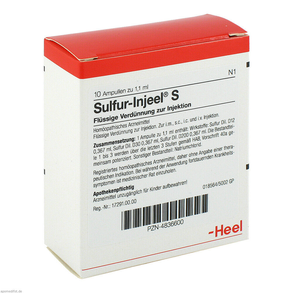 SULFUR INJ S 10St (HEEL)