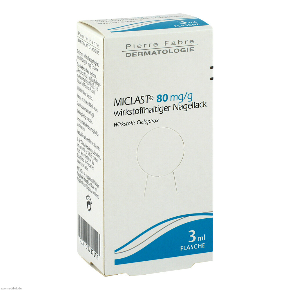 MICLAST 80MG/G WIR NAGELLA 3ml (PIERRE FABRE DERMO KOS)