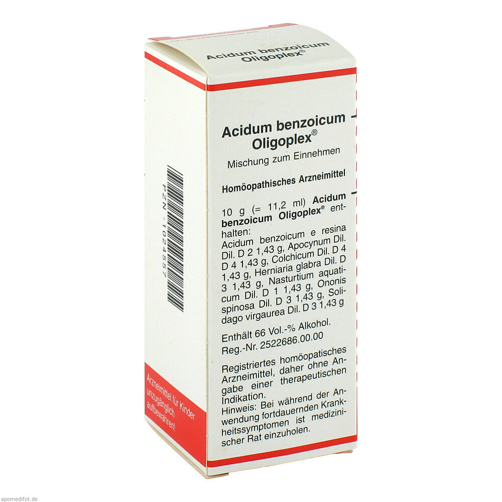 ACIDUM BENZOICUM OLIGOPLEX 50ml (VIATRIS HEALTHCARE)