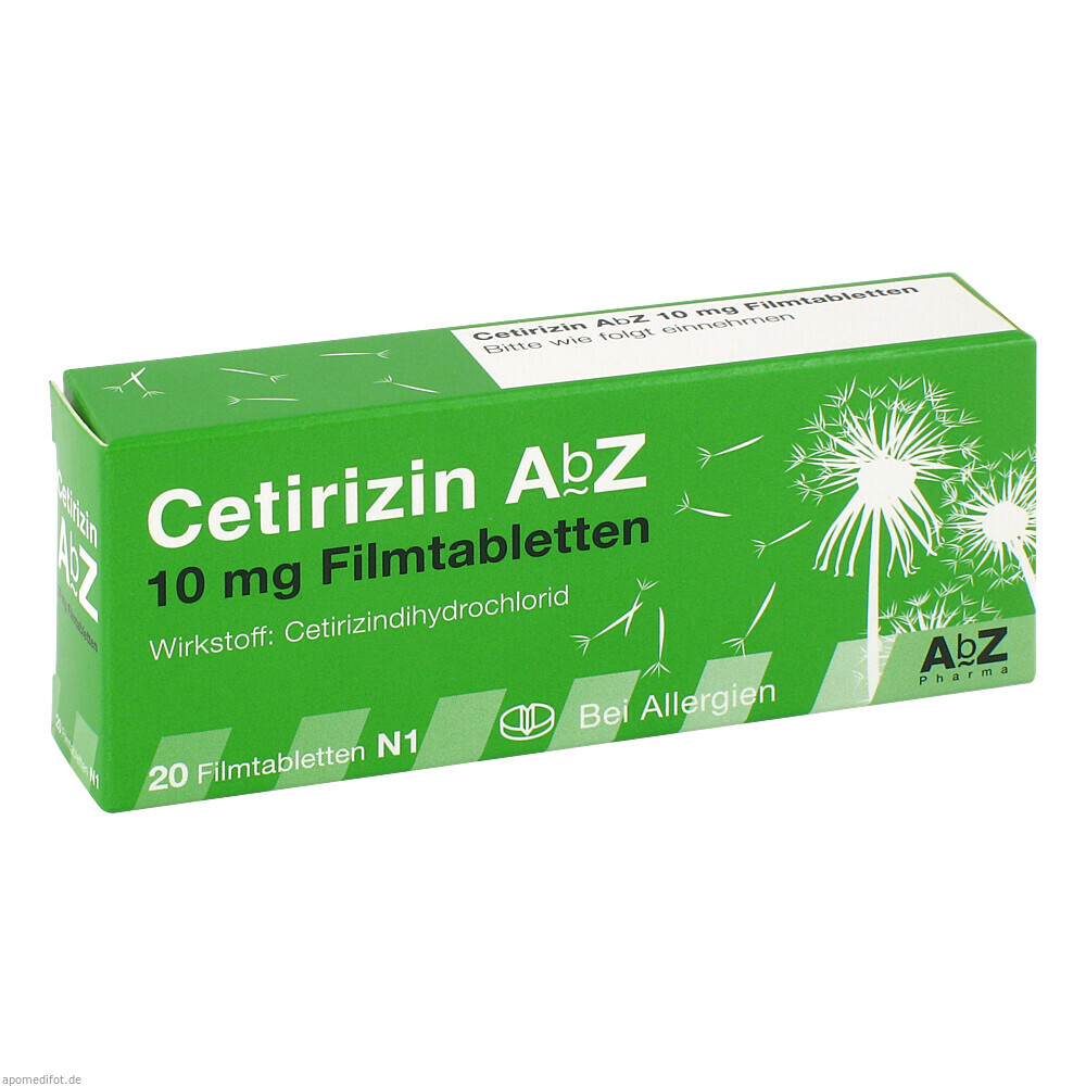 CETIRIZIN ABZ 10MG FILMT 20St (ABZ PHARMA)